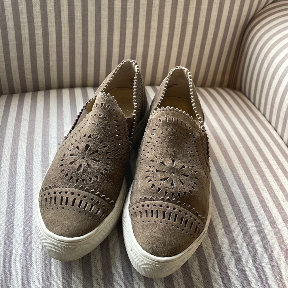 Womens Seychelles grey/ brown sneakers
